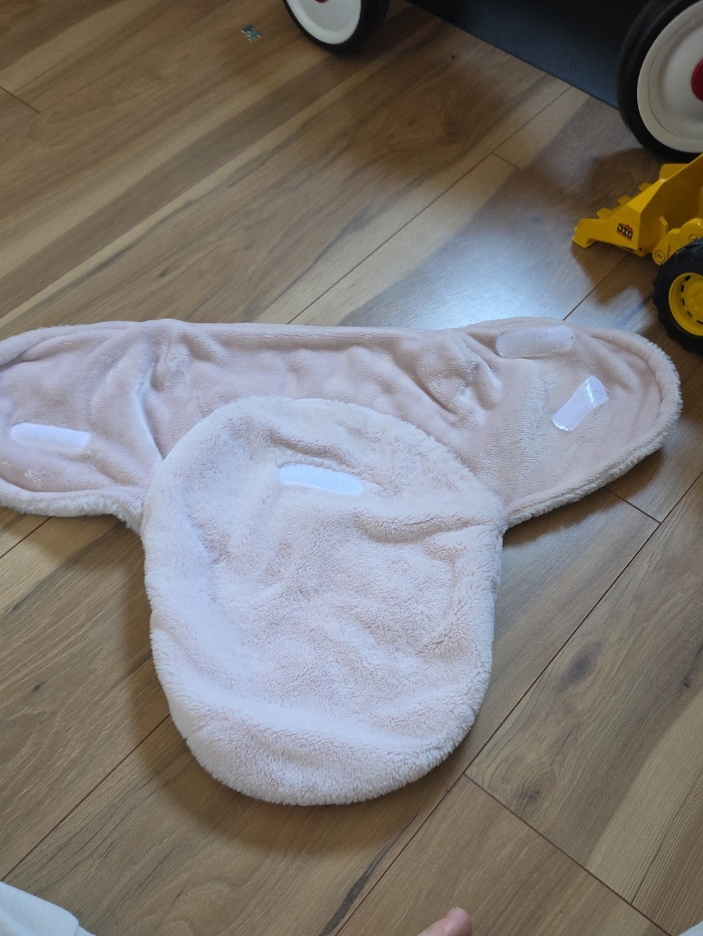 Plush Pink Baby Swaddle Wrap